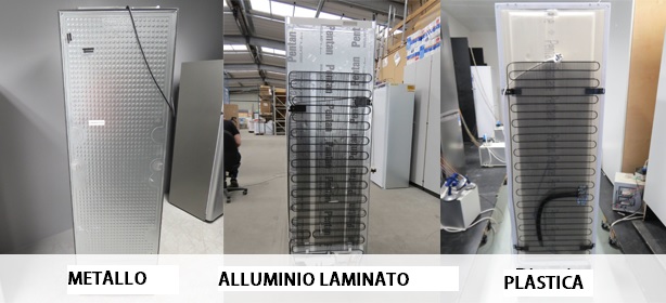 Frigo materiali pannelli posteriori